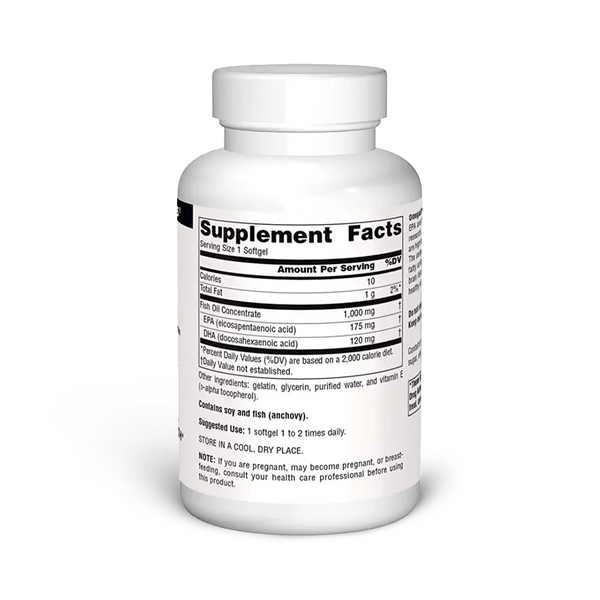 Source Naturals OmegaEPA Fish Oil 1000 mg, 100 softgels, М'які капсули, 100 шт.